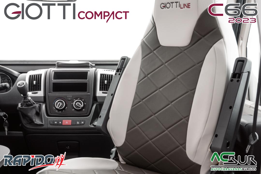 GiottiLine Compact C66 2023 Autocaravanas en León asientos