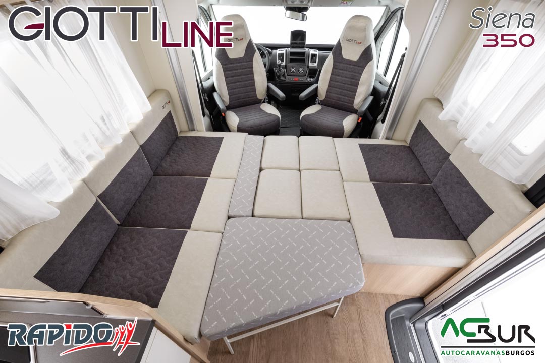GiottiLine Siena 350 2023 Autocaravanas en León Salón convertible