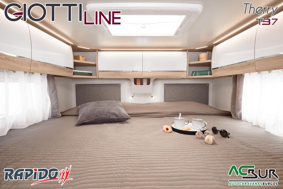 GiottiLine Therry T37 2023 Autocaravanas en León dormitorio