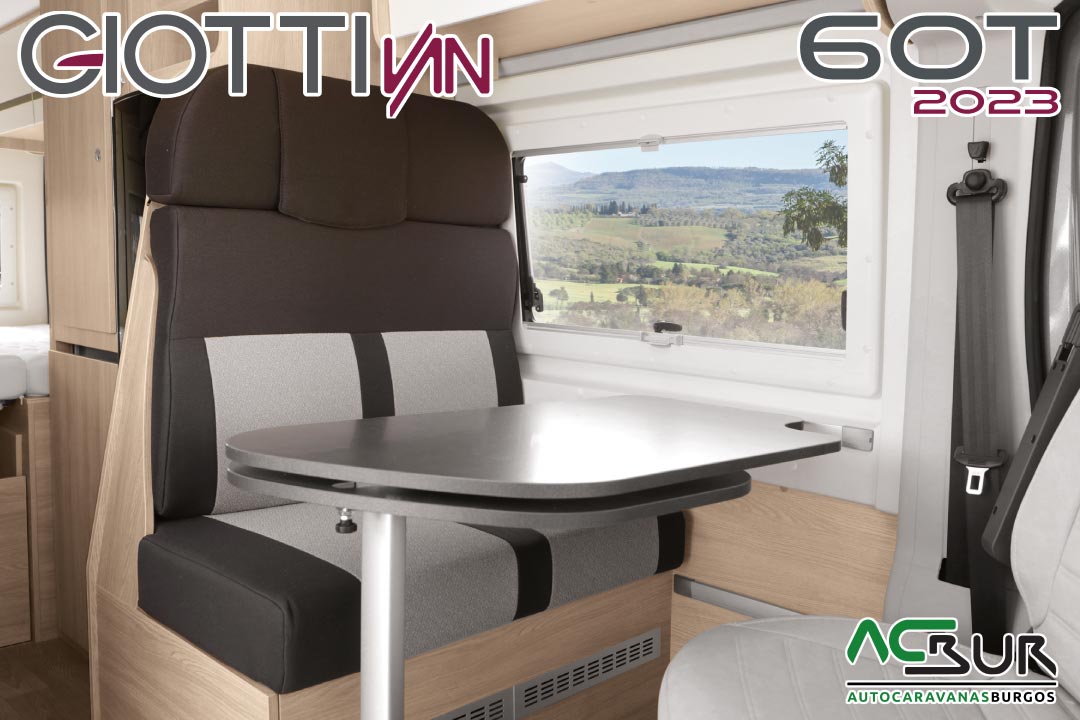 GiottiVan 60T 2023 Autocaravanas en León comedor