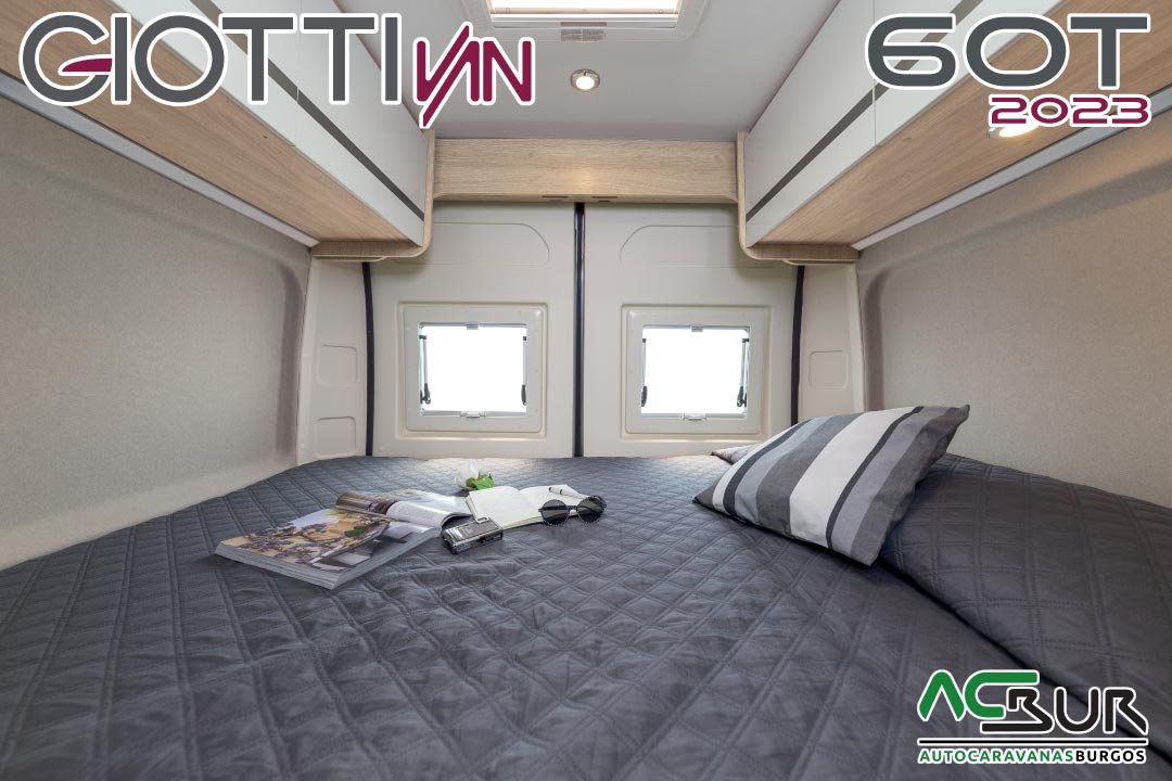 GiottiVan 60T 2023 Autocaravanas en León dormitorio